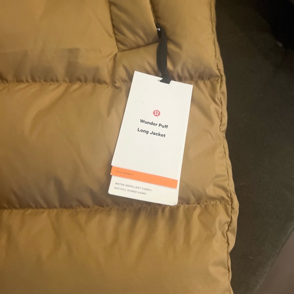 Lululemon rare color size 8 wunder puff long in bold beige - Picture 2 of 8